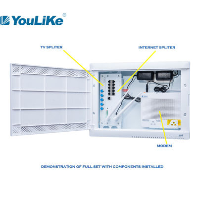 Boîte de jonction électrique en métal optique de la fibre IP30, boîte de distribution d'énergie 220V