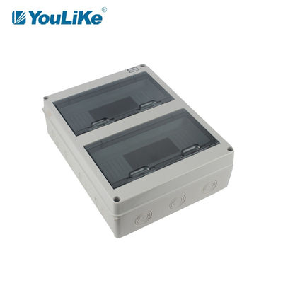 Porte transparente en plastique extérieure de distribution d'énergie de manière de la boîte 24 d'IP65 MCB