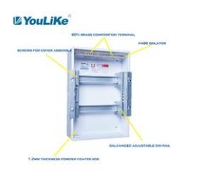 24 boîtes affleurantes 1.2mm de la maison MCB de boîte de distribution de bâti d'ODM de PVC de rangée de la manière 2 profondément